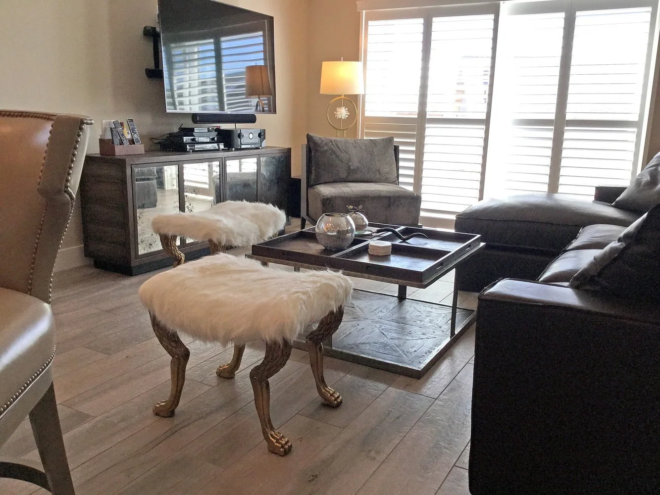 Great room in home rebuilt after 2017 wildfires in the Coffey Park neighborhood in Santa Rosa CA